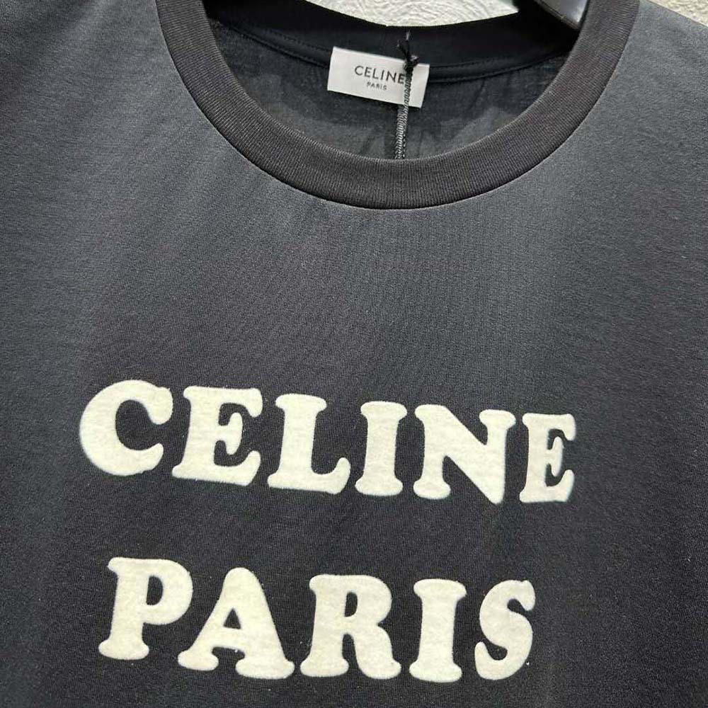 Celine Men Paris Boxy T-shirt in Cotton Jersey - image 8