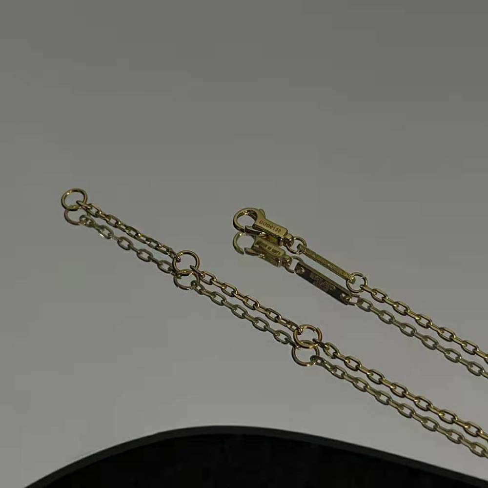 Celine Women Triomphe Folk Pompons Sautoir in Brass with Gold Finish - image 4