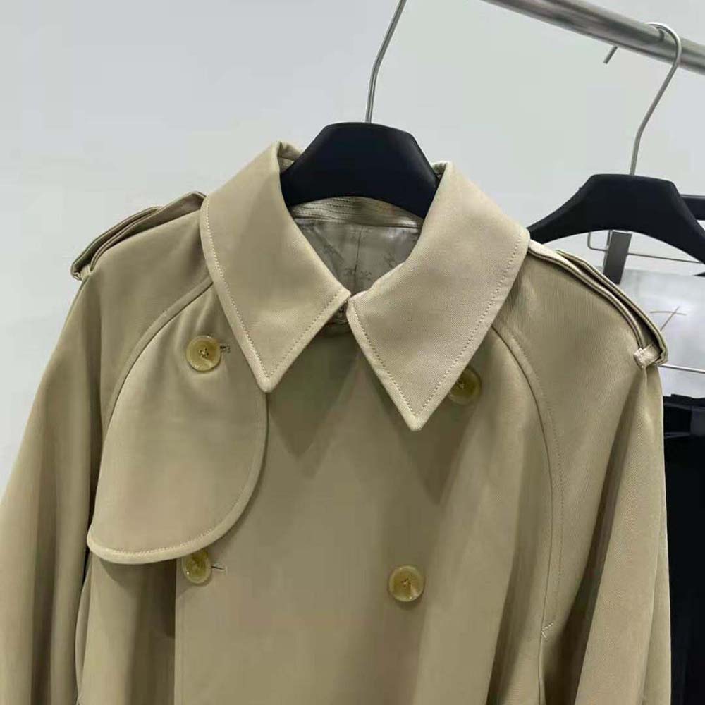 Celine Men Wiltern Trench Coat in Cotton Gabardine - image 6