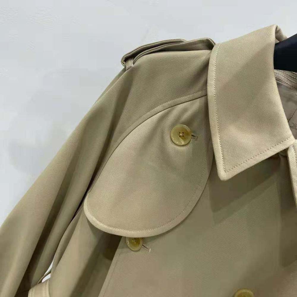 Celine Men Wiltern Trench Coat in Cotton Gabardine - image 9