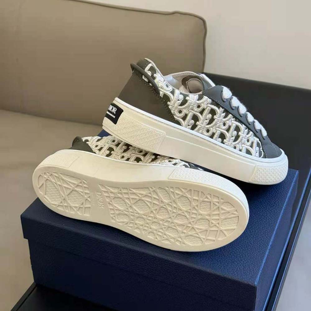 Dior Men B33 Sneaker – Limited and Numbered Edition Khaki Smooth Calfskin - image 10