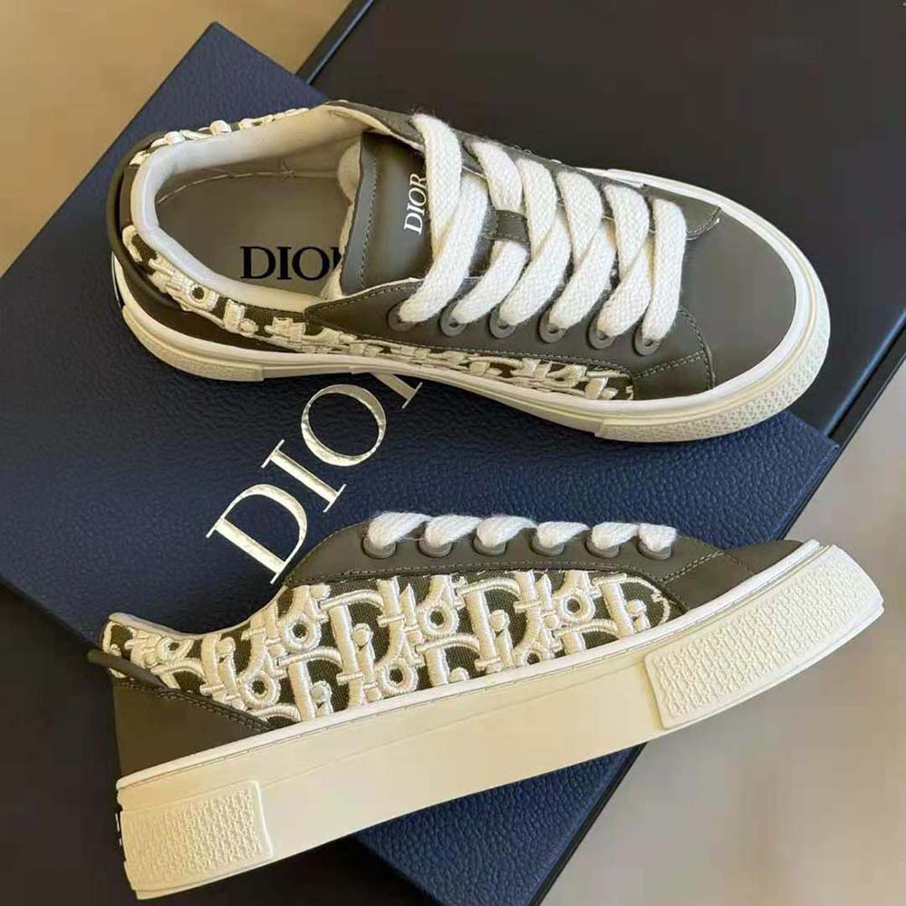 Dior Men B33 Sneaker – Limited and Numbered Edition Khaki Smooth Calfskin - image 5