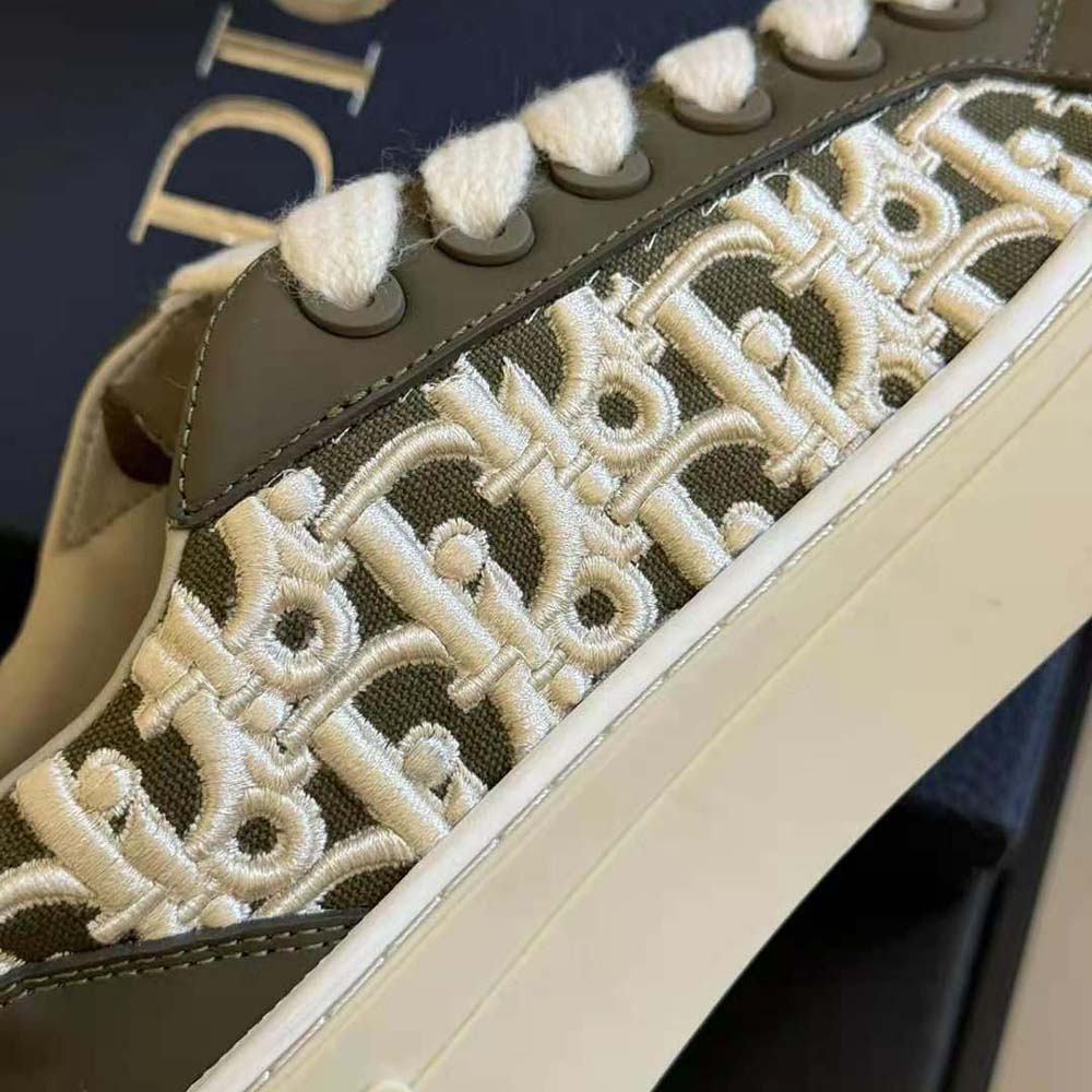 Dior Men B33 Sneaker – Limited and Numbered Edition Khaki Smooth Calfskin - image 8