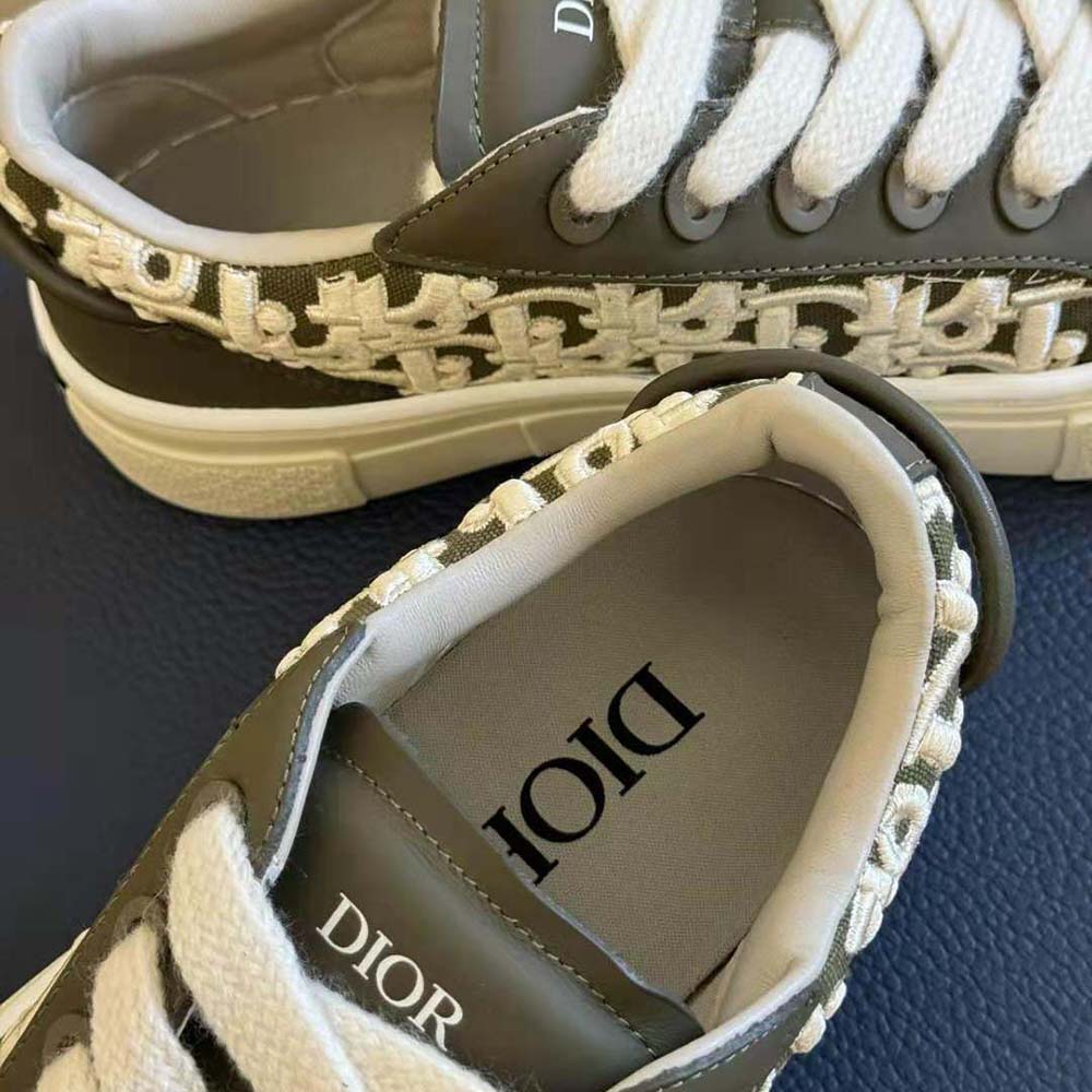 Dior Men B33 Sneaker – Limited and Numbered Edition Khaki Smooth Calfskin - image 7