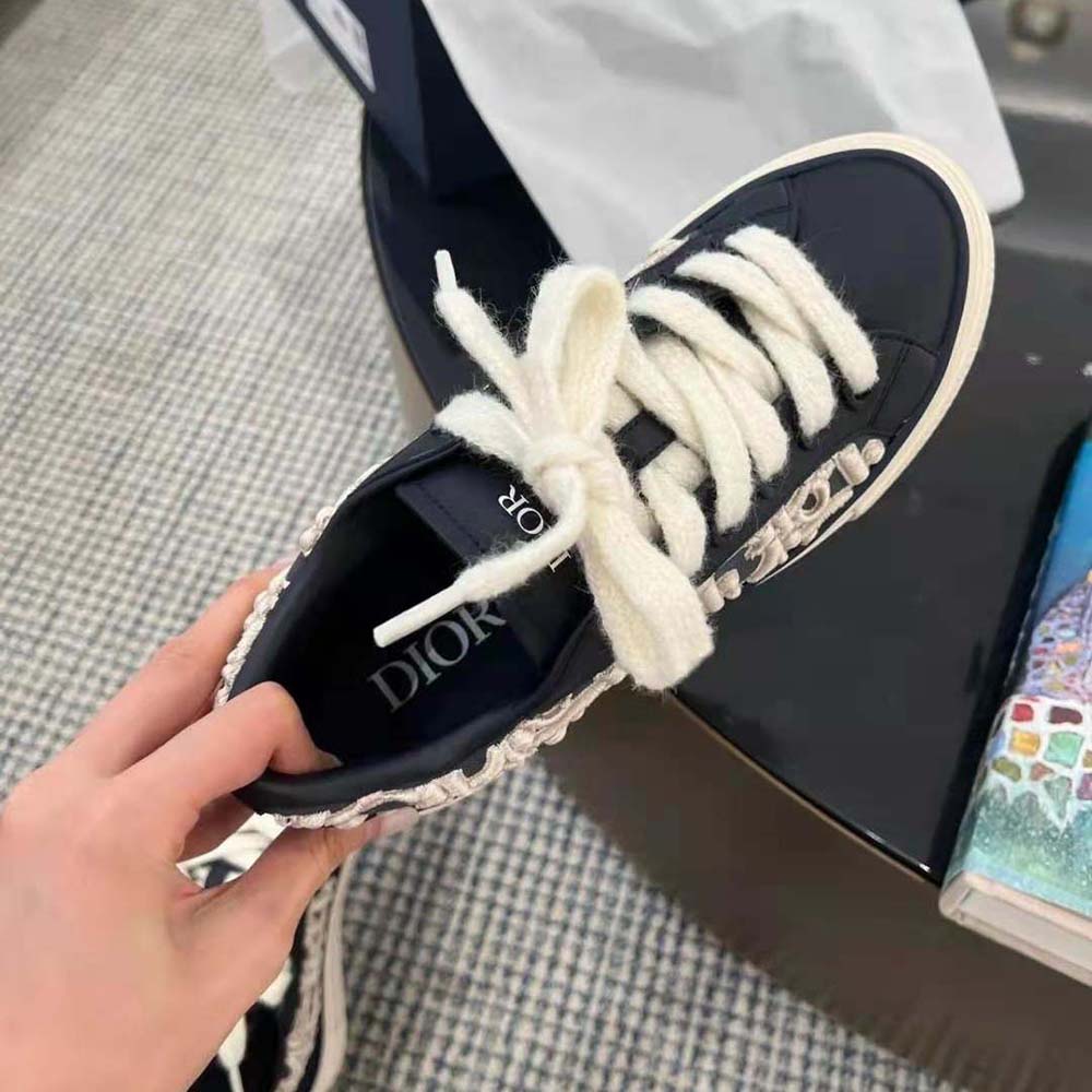 Dior Men B33 Sneaker – Limited and Numbered Edition Navy Blue Smooth Calfskin - image 5
