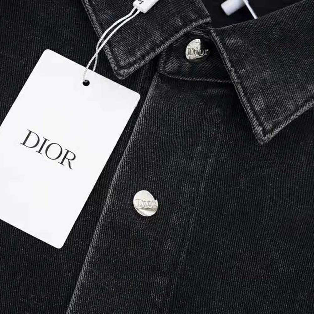 Dior Men Overshirt Black Cotton Twill - image 8