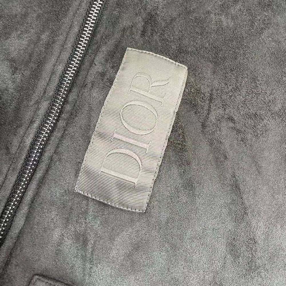 Dior Men Zipped Varsity Blouson Beige Calfskin - image 10