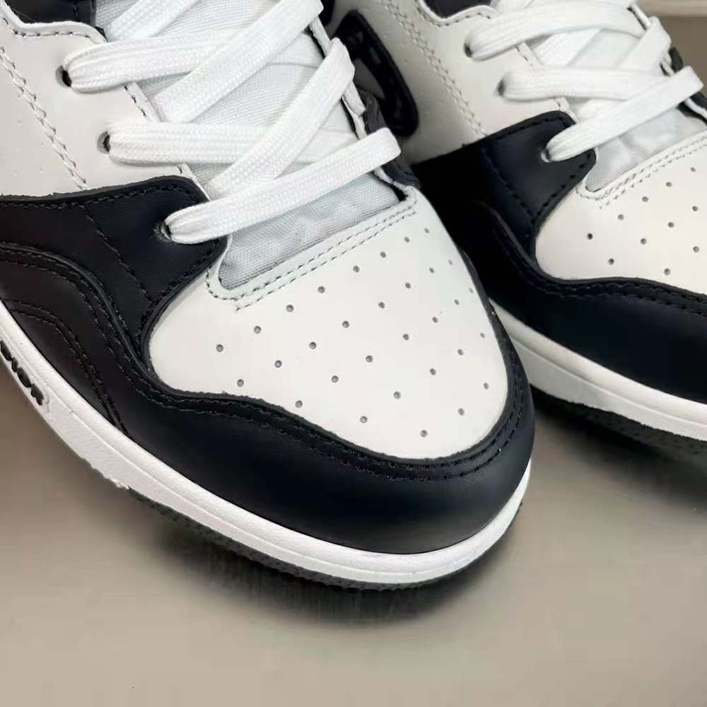 Dior Men B57 Mid-Top Sneaker Black and White Smooth Calfskin - image 6
