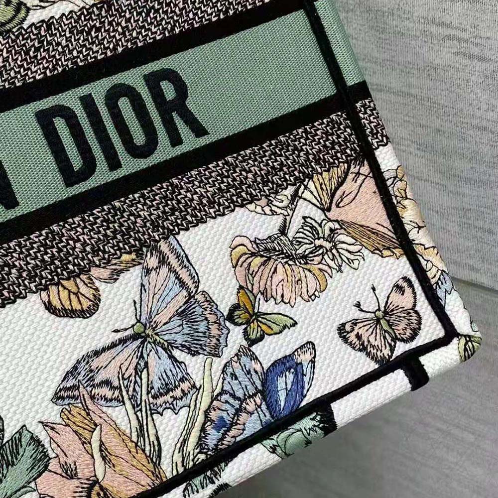Dior Women Medium Dior Book Tote White Multicolor Toile de Jouy Mexico Embroidery - image 7
