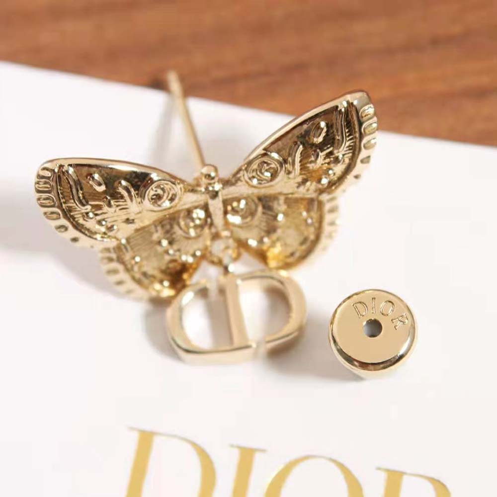 Dior Women Métamorphose Earrings Matte Gold-Finish Metal with White Resin Pearl - image 9