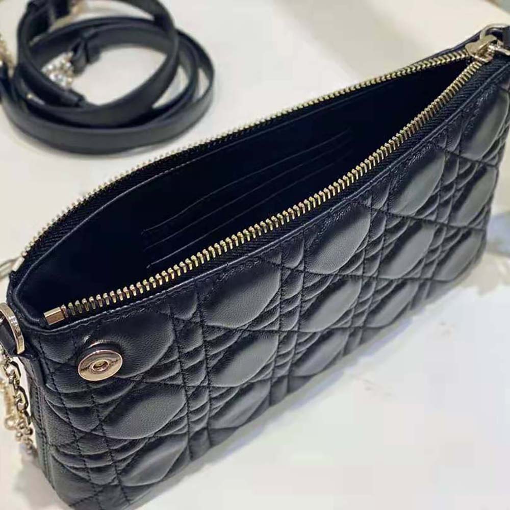 Dior Women Miss Dior Dior Midi Mini Bag Black Cannage Lambskin - image 8