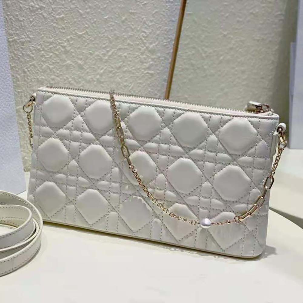 Dior Women Miss Dior Dior Midi Mini Bag White Cannage Lambskin - image 4