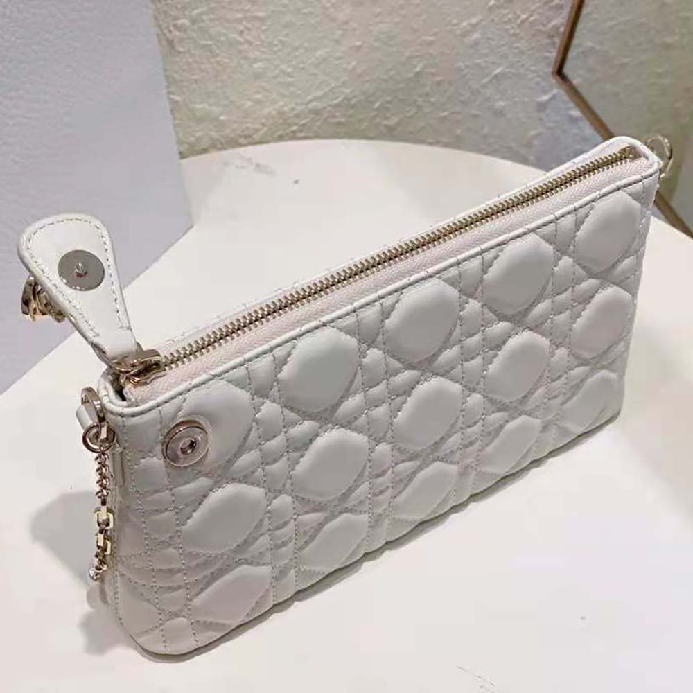 Dior Women Miss Dior Dior Midi Mini Bag White Cannage Lambskin - image 7