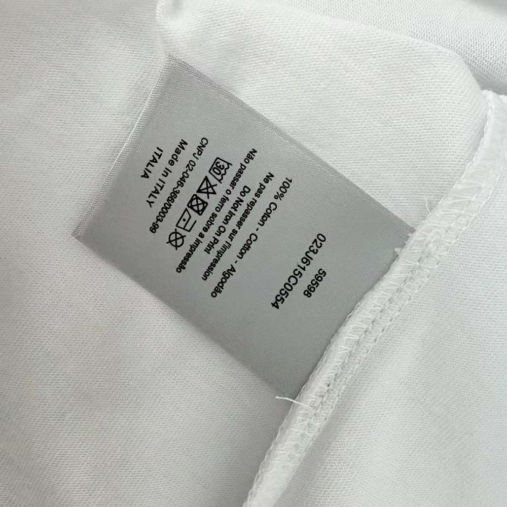 Dior Men Relaxed-fit T-shirt White Slub Organic Cotton Jersey - image 9