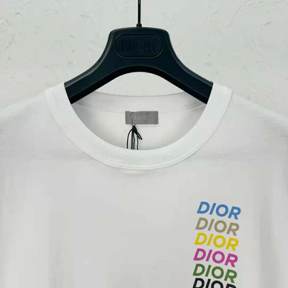Dior Men Relaxed-fit T-shirt White Slub Organic Cotton Jersey - image 5