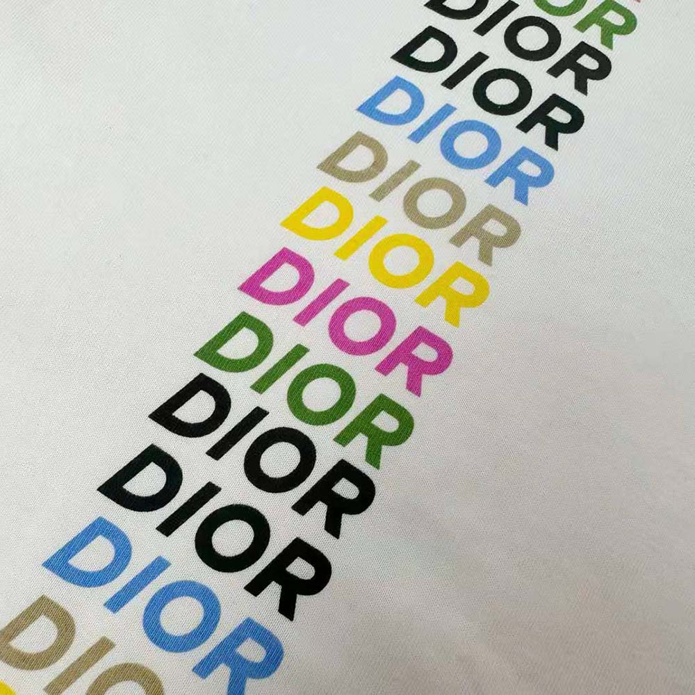 Dior Men Relaxed-fit T-shirt White Slub Organic Cotton Jersey - image 7