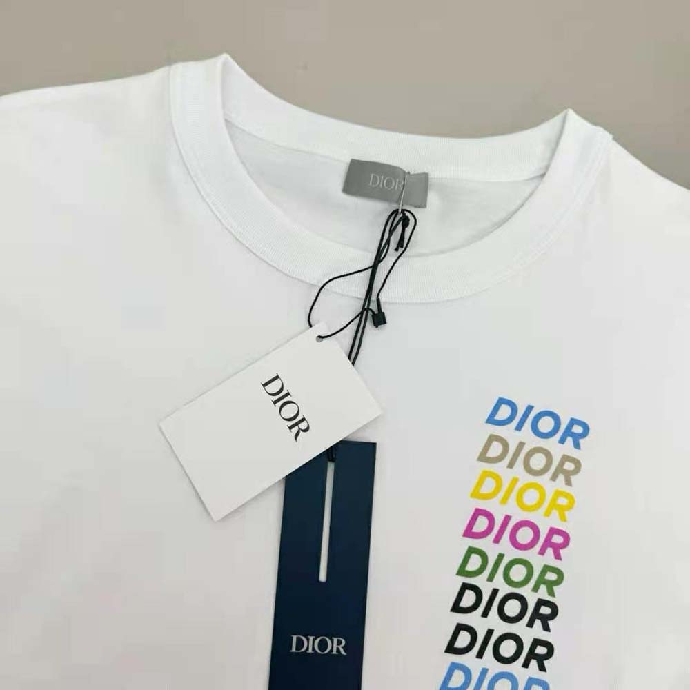 Dior Men Relaxed-fit T-shirt White Slub Organic Cotton Jersey - image 6
