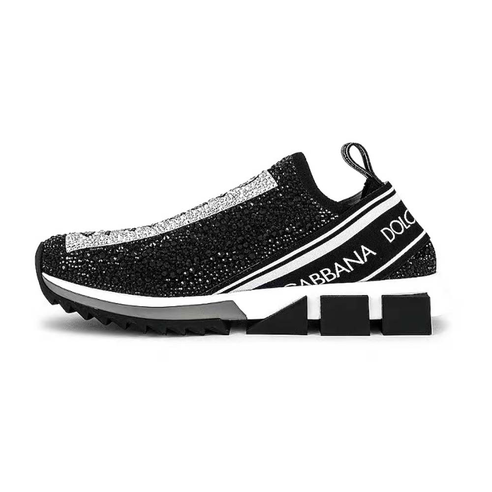 Top view showing laces and silhouette of Dolce Gabbana D&G Men Fast Sneakers