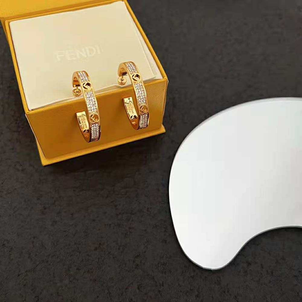 Fendi Women F Is Fendi Earrings Gold-coloured - image 5