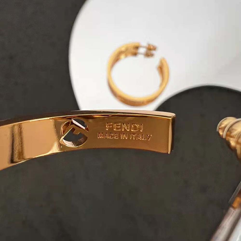 Fendi Women F Is Fendi Earrings Gold-coloured - image 7