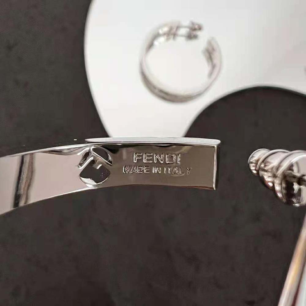 Fendi Women F Is Fendi Earrings Silver-coloured - image 7