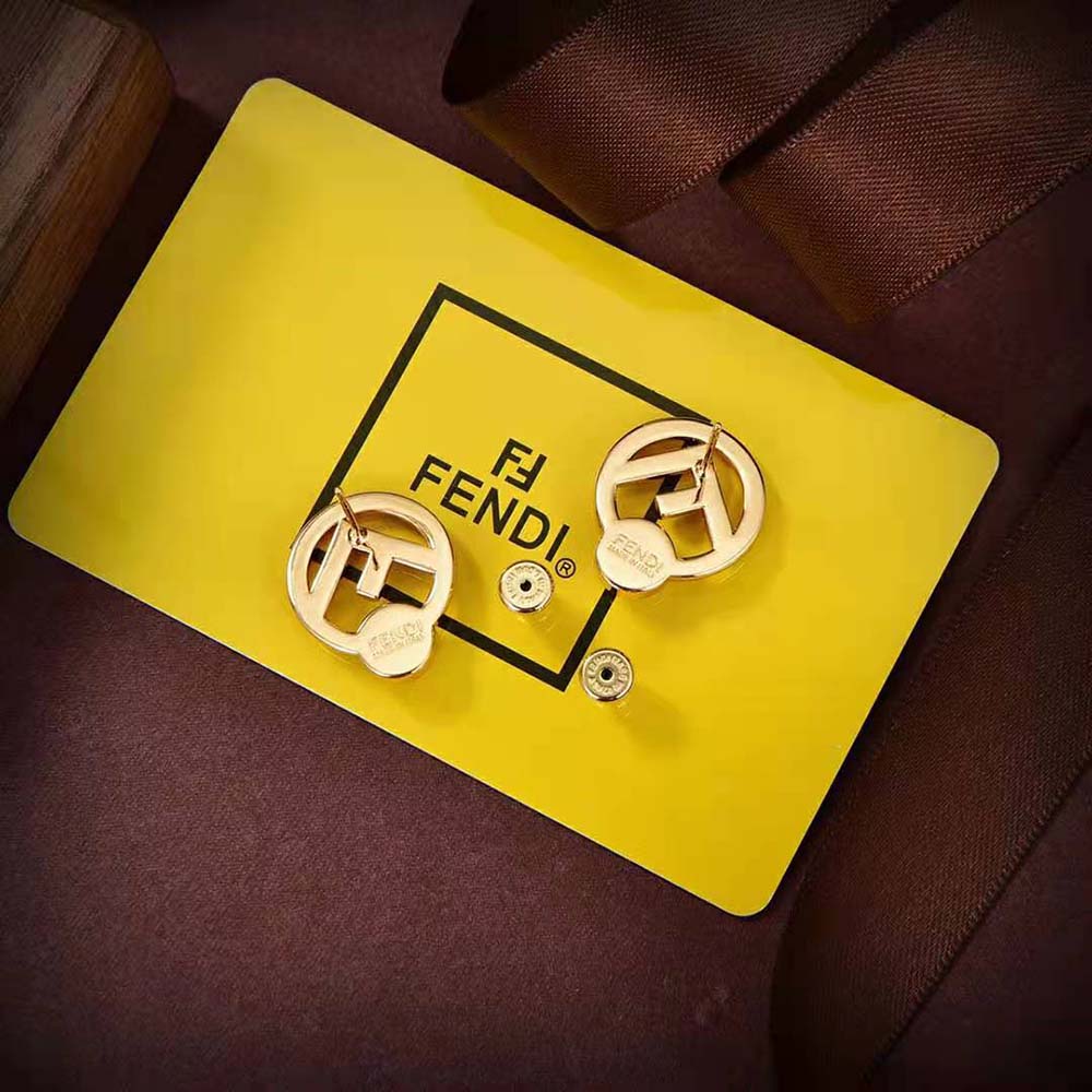Fendi Women F is Fendi Earrings Gold-colored Metal - image 5