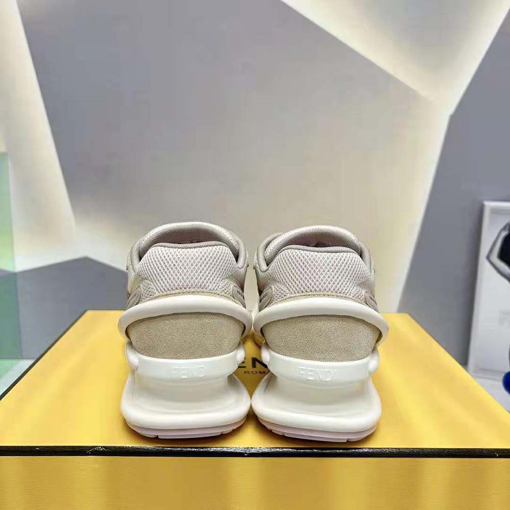 Fendi Women First 1 Beige Fabric Running Shoes - image 9