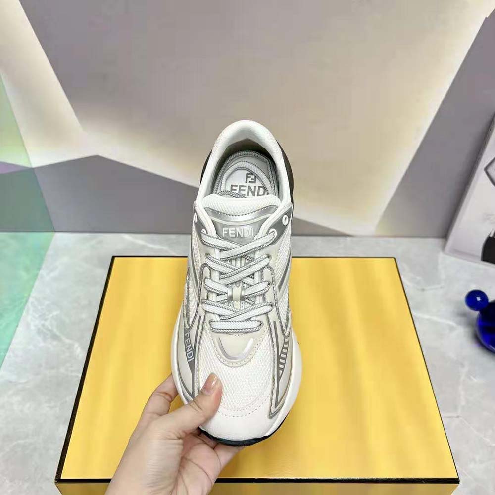 Fendi Women First 1 Gray Fabric Trainers - image 7