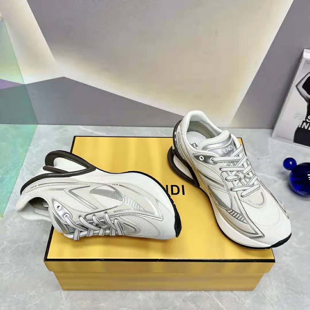 Fendi Women First 1 Gray Fabric Trainers - image 6