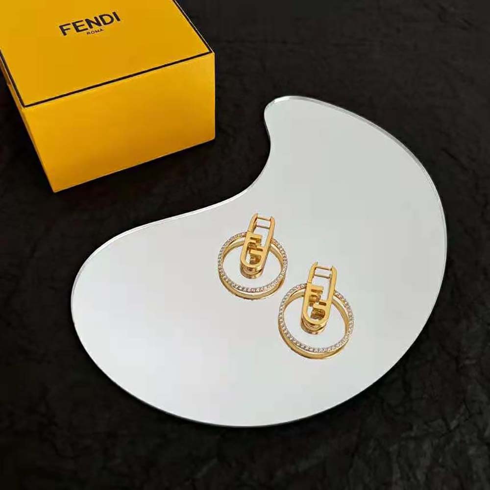 Fendi Women O’Lock Earrings Gold-coloured - image 6
