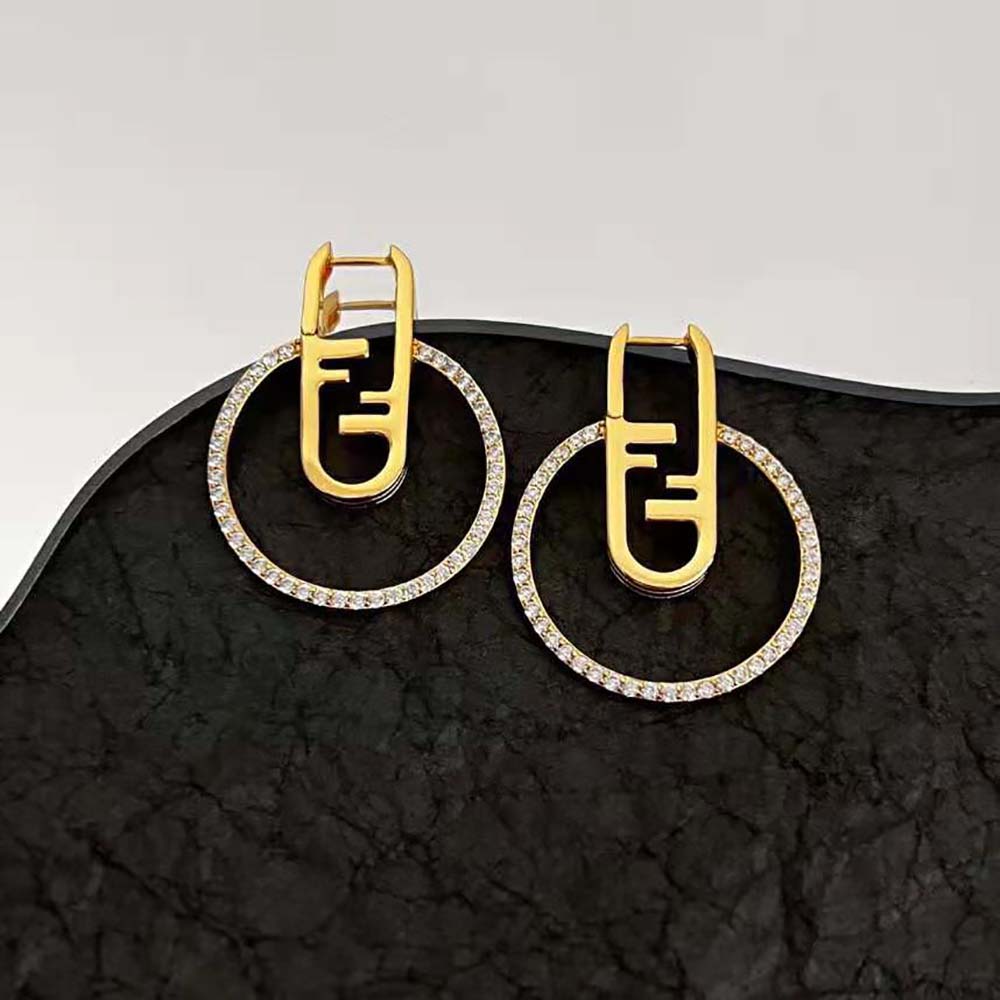 Fendi Women O’Lock Earrings Gold-coloured - image 5