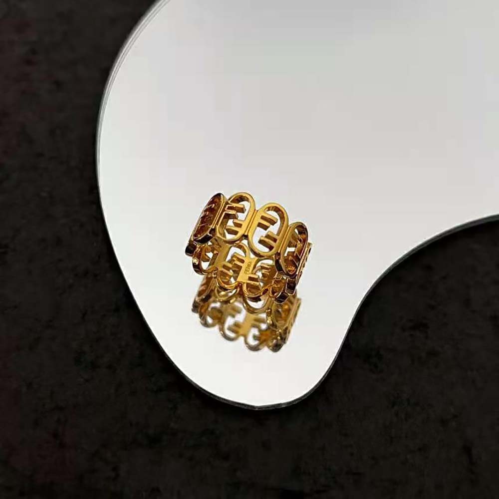 Fendi Women O’Lock Ring Gold-coloured - image 5