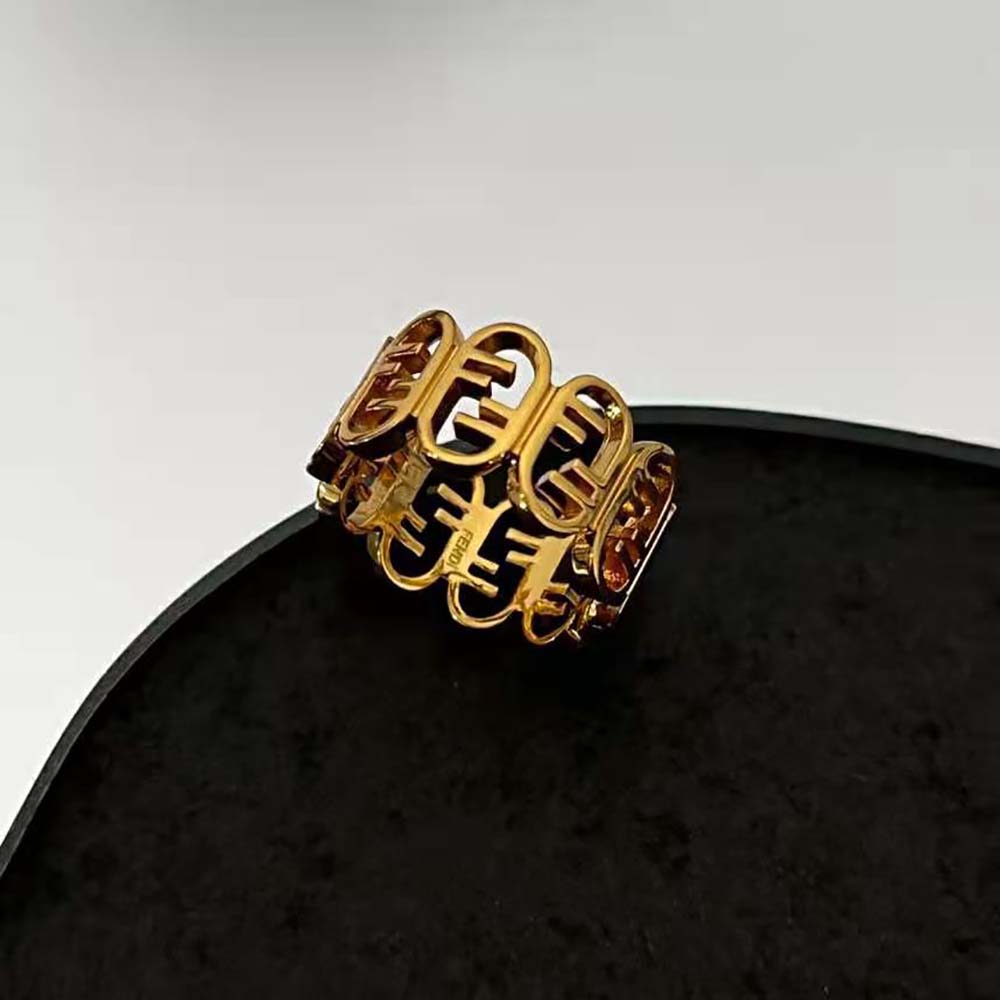 Fendi Women O’Lock Ring Gold-coloured - image 6