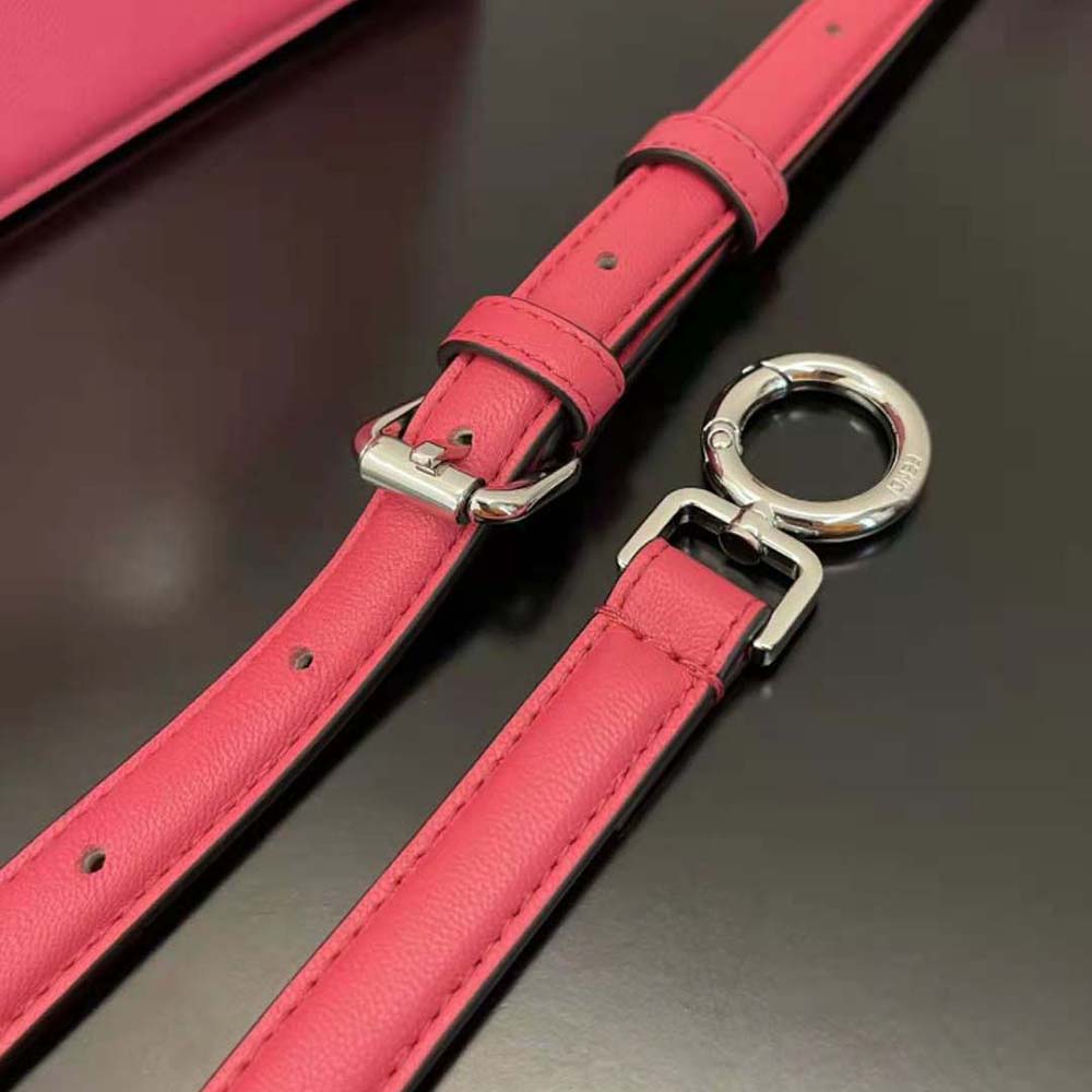 Fendi Women Peekaboo ISeeU Petite Rose Padded Nappa Leather Bag - image 10