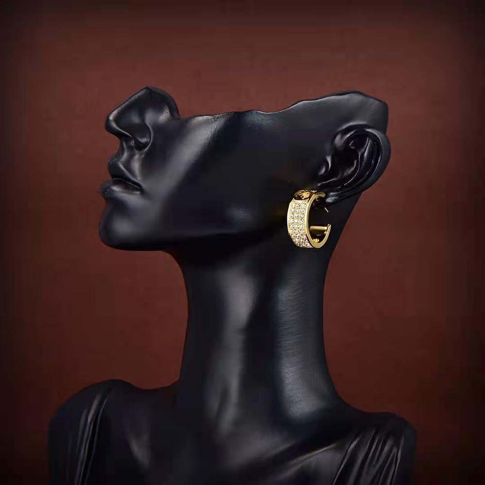 Fendi Women Small Hoop Earrings with F is Fendi Motif Gold-coloured - image 9