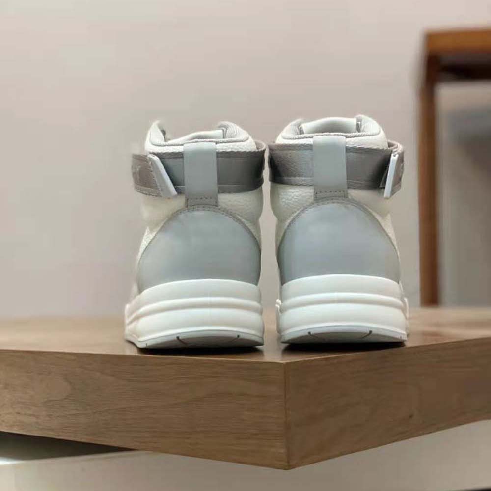 Givenchy Men G4 High Top Sneakers in Leather-Grey/White - image 8