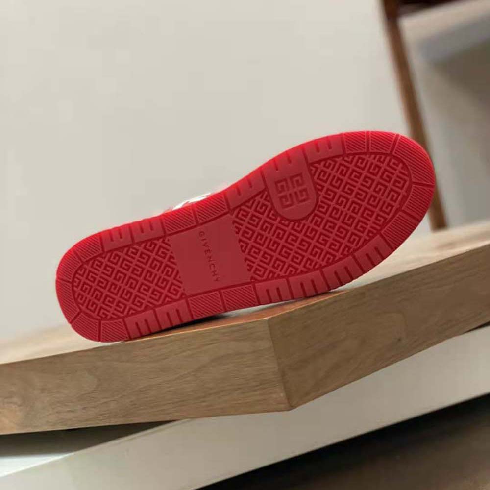 Givenchy Men G4 High Top Sneakers in Leather-Red/White - image 10