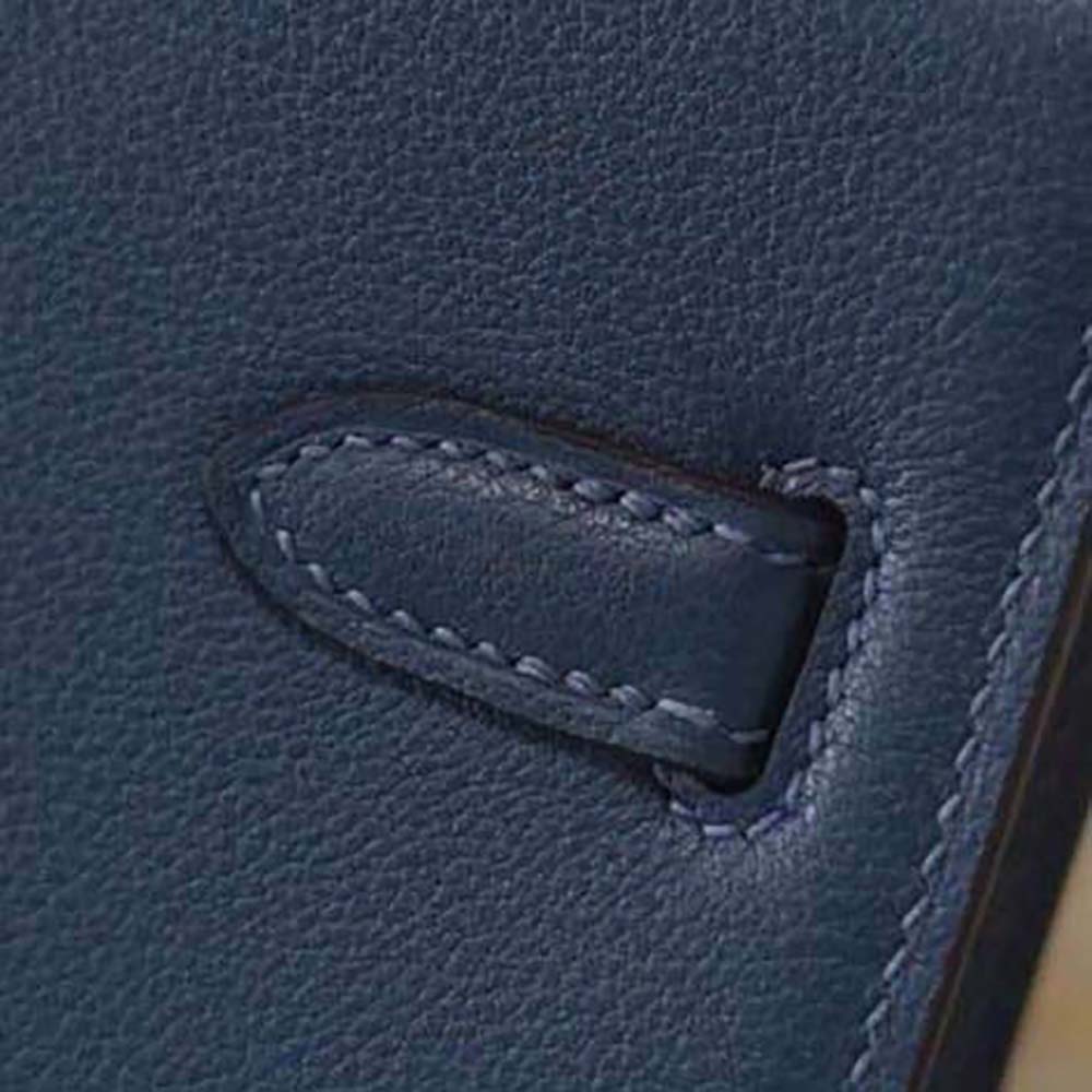 Hermes Men Kelly Depeches 25 Pouch-Navy - image 7