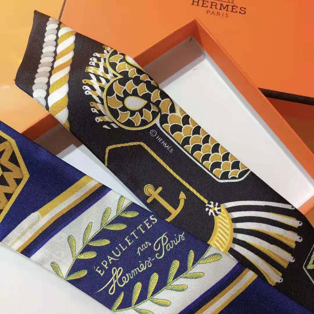 Hermes Women Epaulettes De Gala Twilly-Navy - image 6