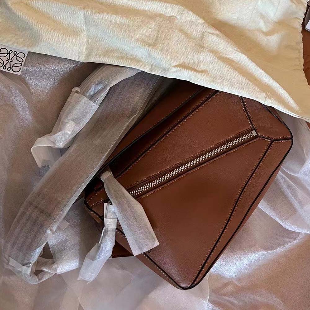 Loewe Unisex Small Puzzle Bumbag in Classic Calfskin-Brown - image 4