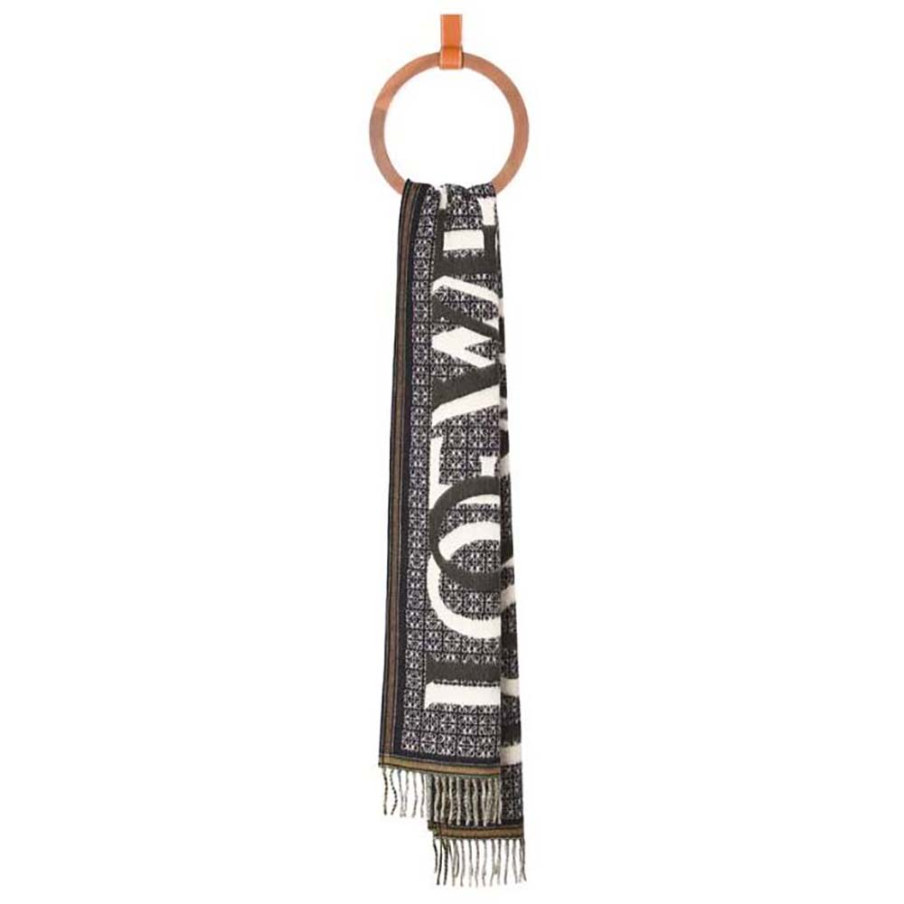 Loewe Unisex LOEWE Love Scarf in Wool and Cashmere
