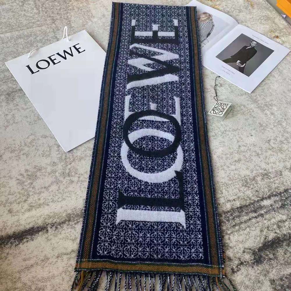 Loewe Unisex LOEWE Love Scarf in Wool and Cashmere - image 5