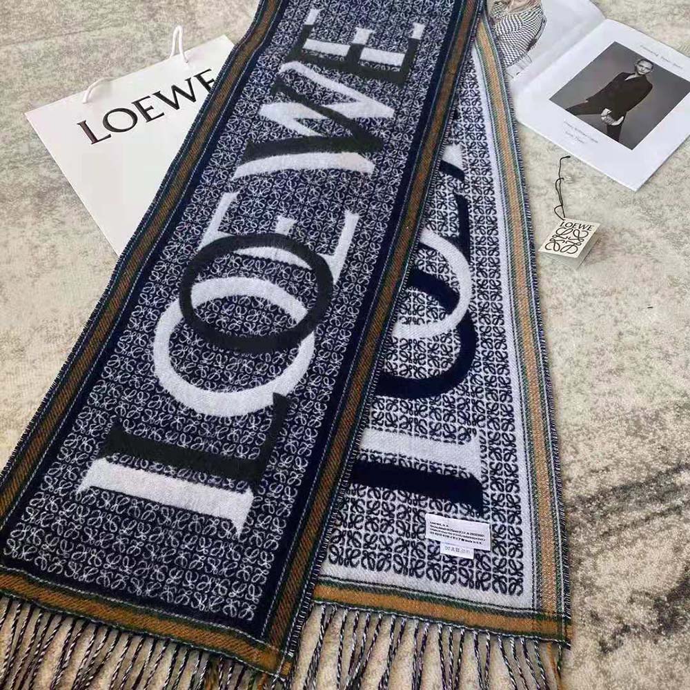 Loewe Unisex LOEWE Love Scarf in Wool and Cashmere - image 4