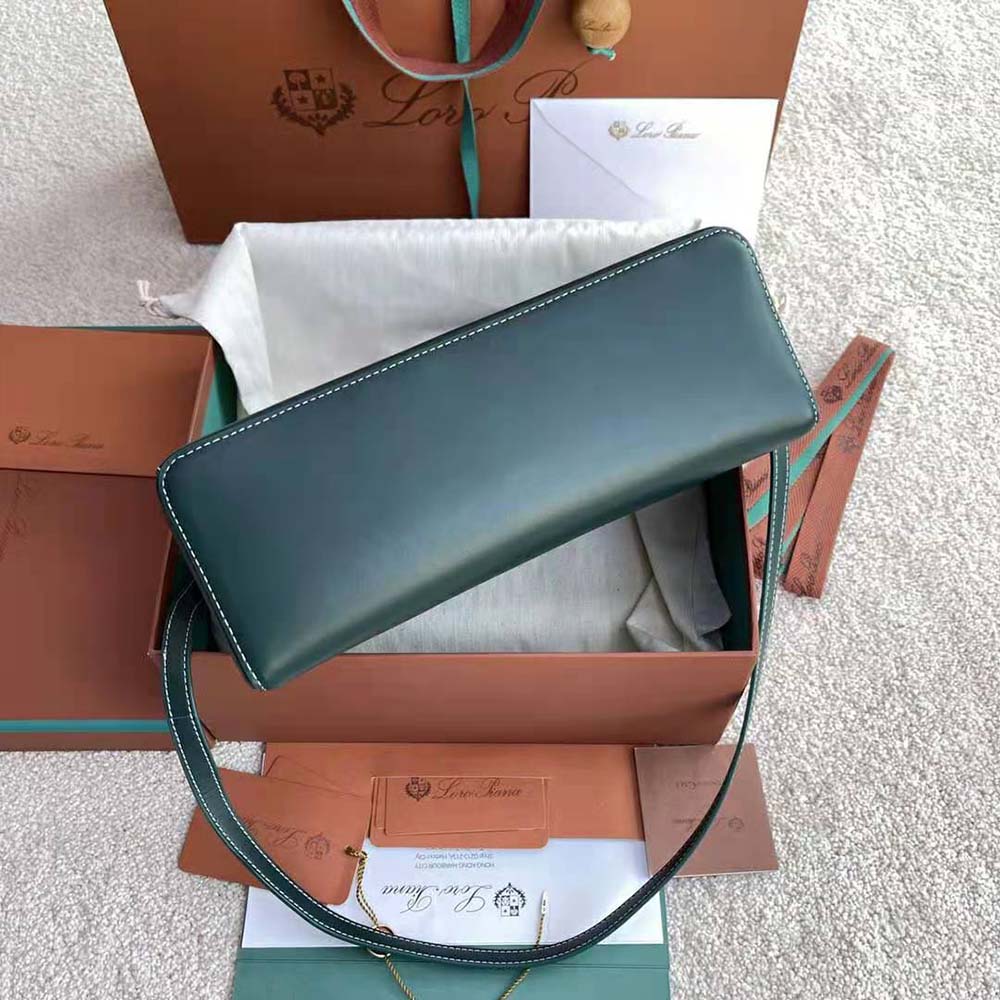 Loro Piana Women Extra Bag in Calfskin Leather-Green - image 6