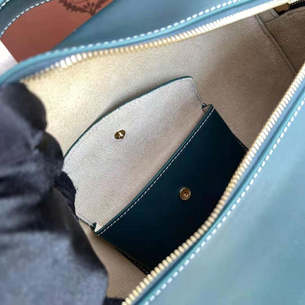 Loro Piana Women Extra Bag in Calfskin Leather-Green - image 9
