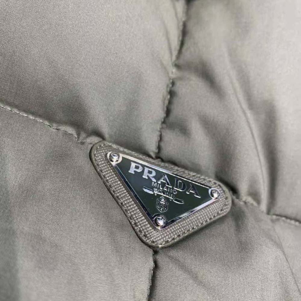 Prada Men Cropped Technical Cotton Down Jacket - image 8