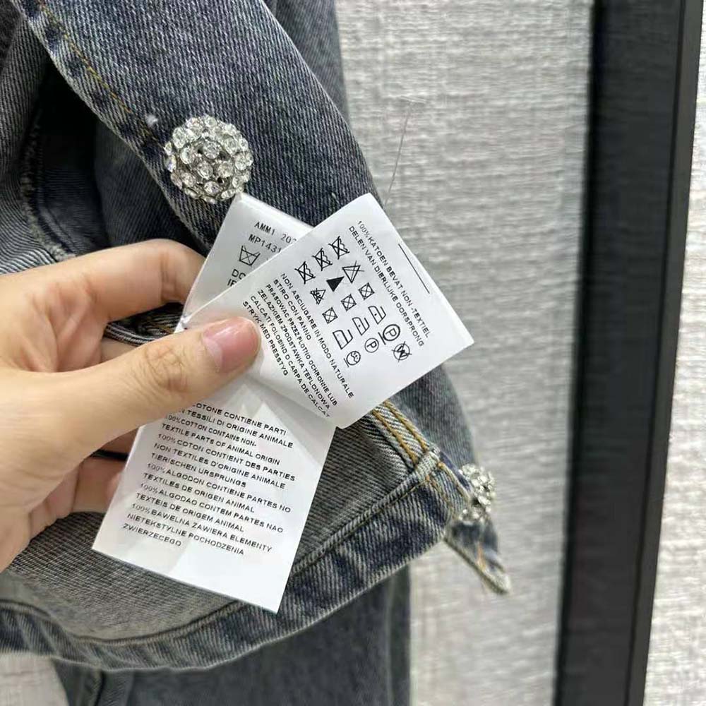Prada Women Denim Blouson Jacket with Triangle Logo - image 10