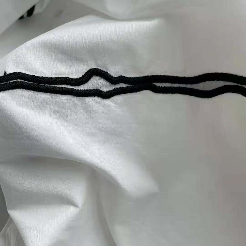 Prada Women Embroidered Poplin Shirt - image 9
