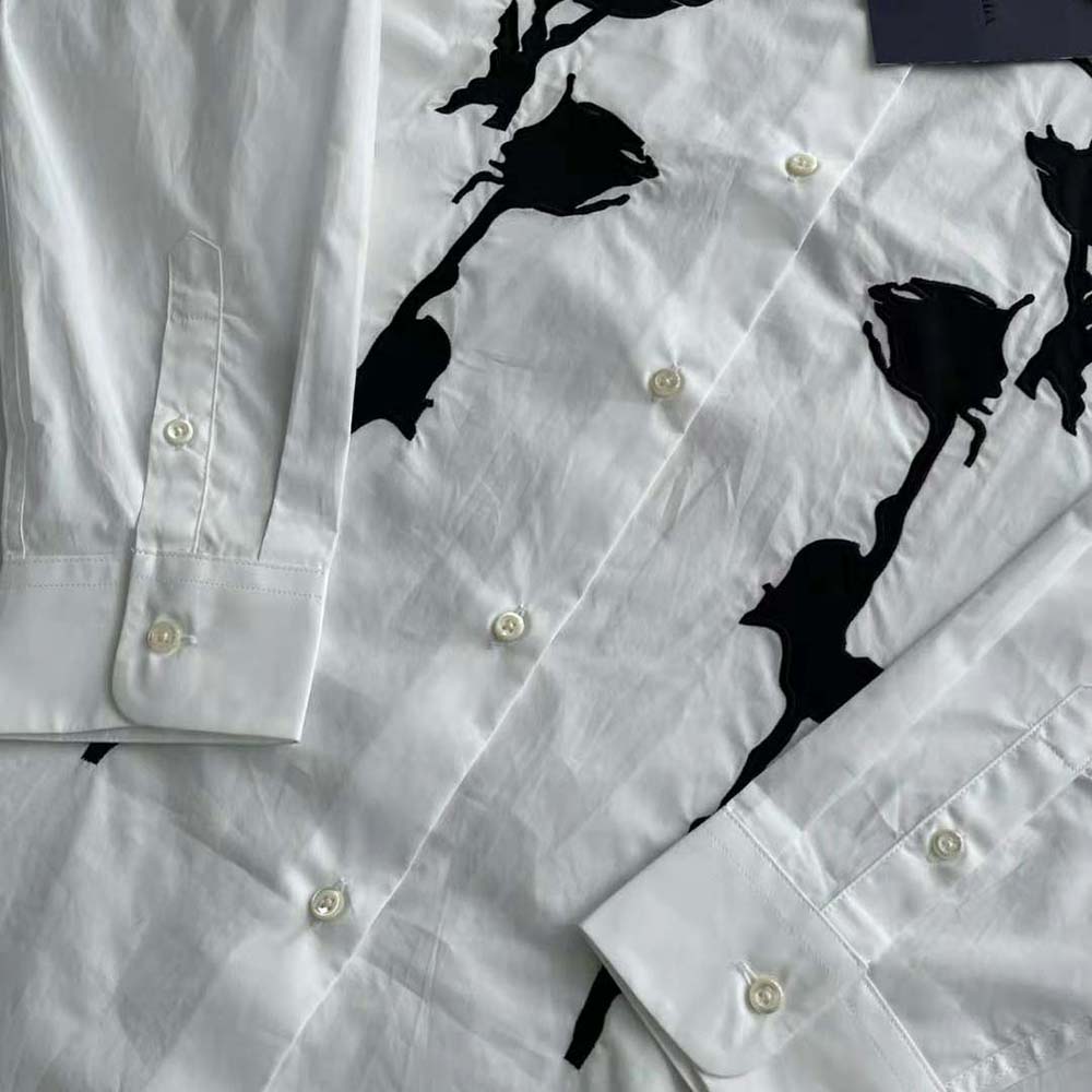 Prada Women Embroidered Poplin Shirt - image 6