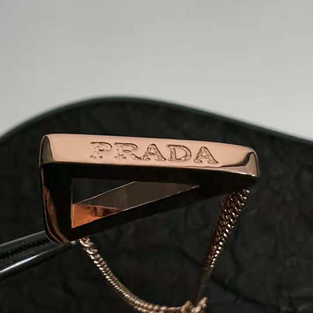Prada Women Eternal Gold Cut-out Pendant Necklace in Yellow Gold with Diamonds - image 8
